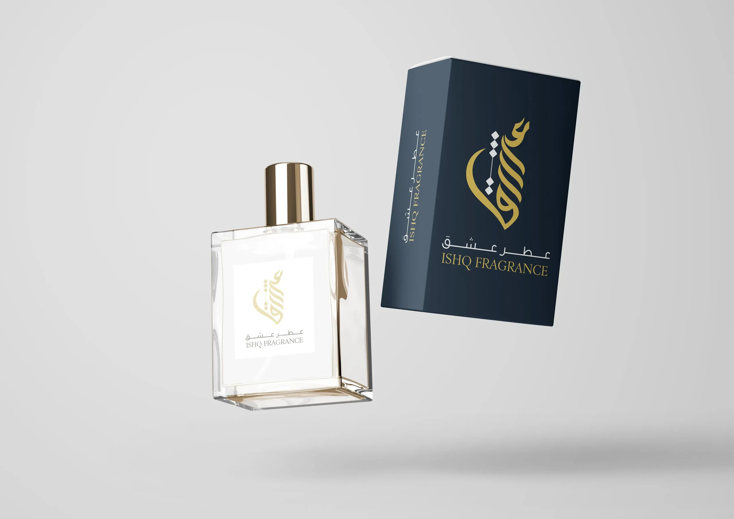 Ishq Floating Perfume Mockup catlog